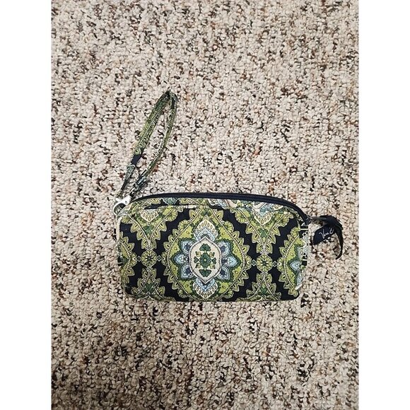 vera bradley  Green and blue cambridge full zip around wallet Approx 7.5” x 5” - Picture 1 of 7